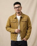 Lands Fashion - Nisan | Button-Front Collared Denim Jacket Men