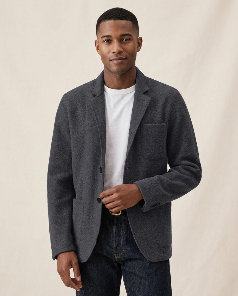 Lands Fashion - Mazan | Textured Two-Button Blazer Men