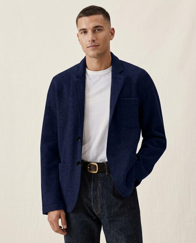 Lands Fashion - Mazan | Textured Two-Button Blazer Men