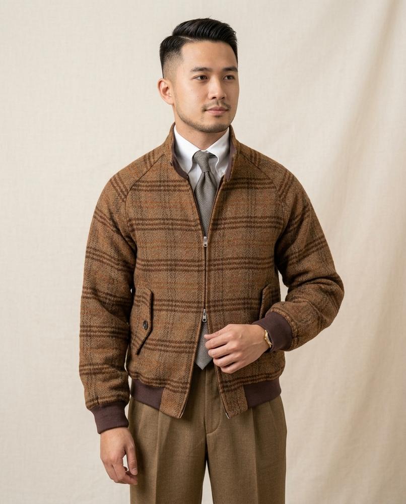 Lands Fashion - Sepil | Plaid Zip-Up Jacket Men