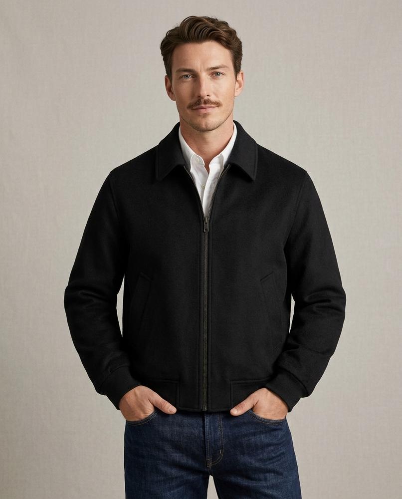 Lands Fashion - Vilom | Zip-Up Collared Jacket Men