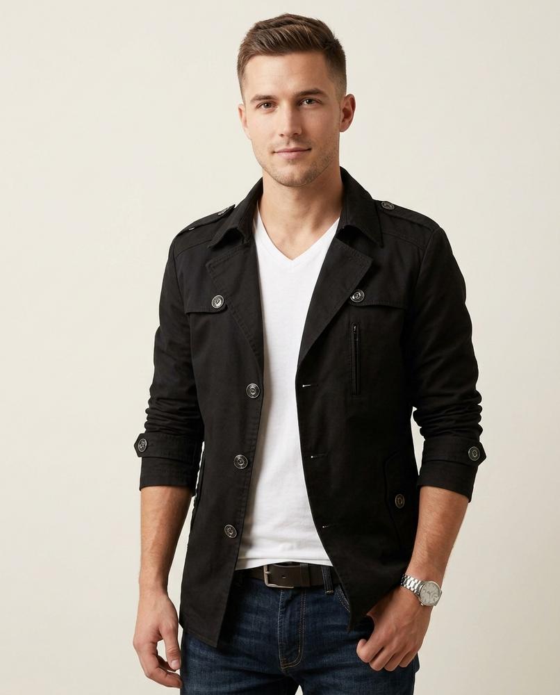 Lands Fashion - Vizan | Buttoned Tailored Jacket Men