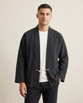 Lands Fashion - Selin | Collarless Tie-Front Jacket Men