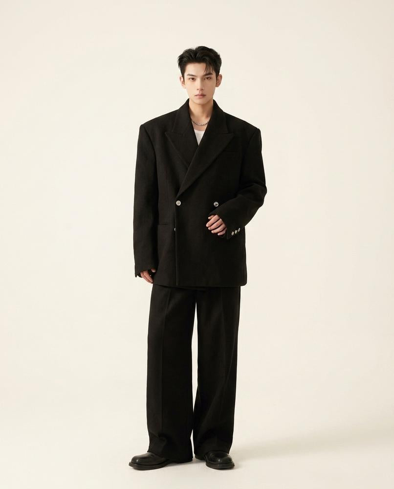 Lands Fashion - Zerev | Oversized Double-Breasted Suit Unisex