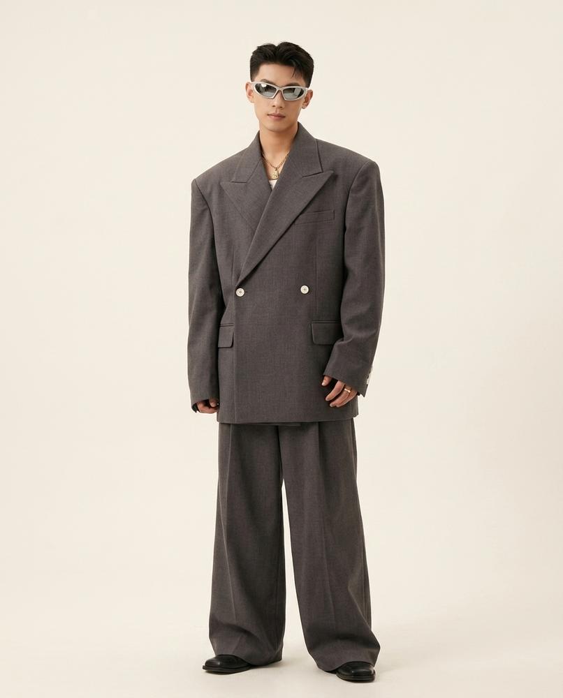 Lands Fashion - Zerev | Oversized Double-Breasted Suit Unisex