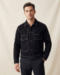 Lands Fashion - Kavin | Contrast-Stitched Button-Front Jacket Men