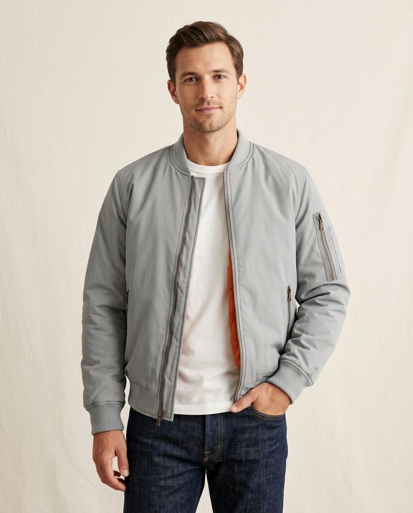 Lands Fashion - Zanav | Quilted Zip-Up Jacket Men