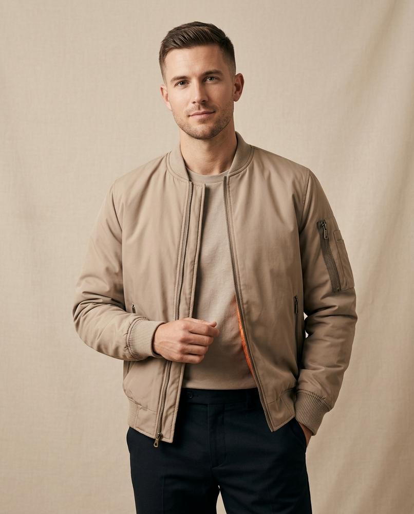 Lands Fashion - Zanav | Quilted Zip-Up Jacket Men