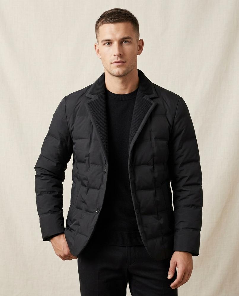 Lands Fashion - Ramel | Quilted Button-Front Jacket Men
