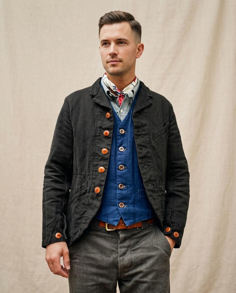 Lands Fashion - Noren | Textured Button-Front Jacket Men