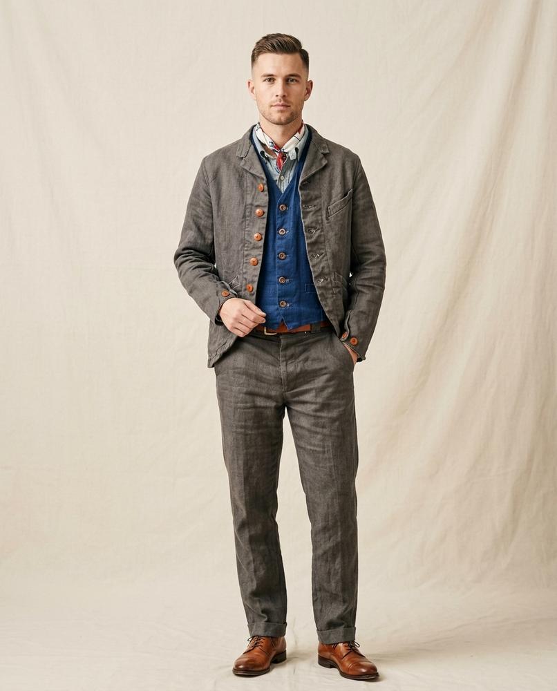 Lands Fashion - Noren | Textured Button-Front Jacket Men