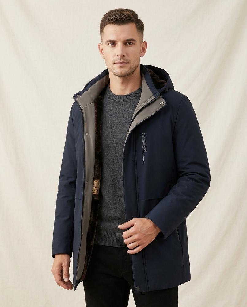 Lands Fashion - Arvar | Lined Hooded Coat Men