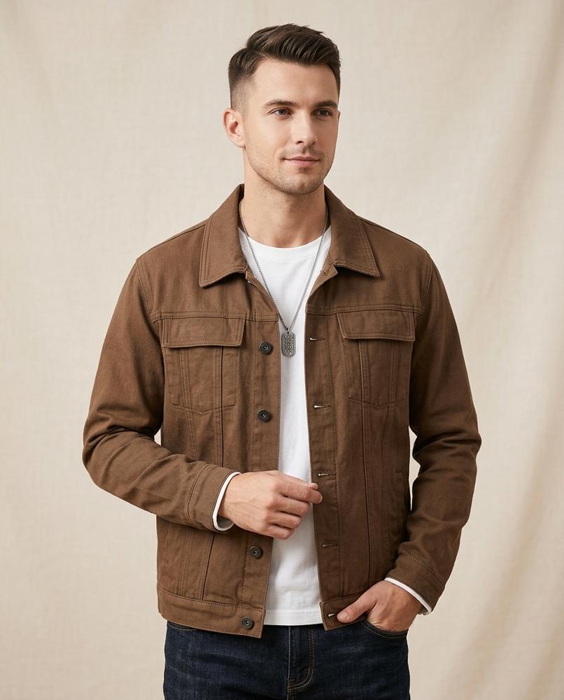 Lands Fashion - Elkar | Button-Up Structured Jacket Men