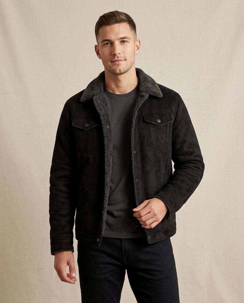 Lands Fashion - Davin | Sueded Fleece-Lined Jacket Men
