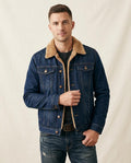 Lands Fashion - Covin | Sherpa-Lined Slim Fit Denim Jacket Men