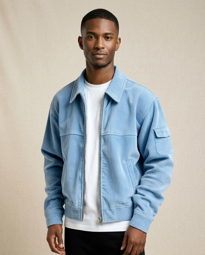 Lands Fashion - Rorev | Corduroy Zip-Front Jacket Men