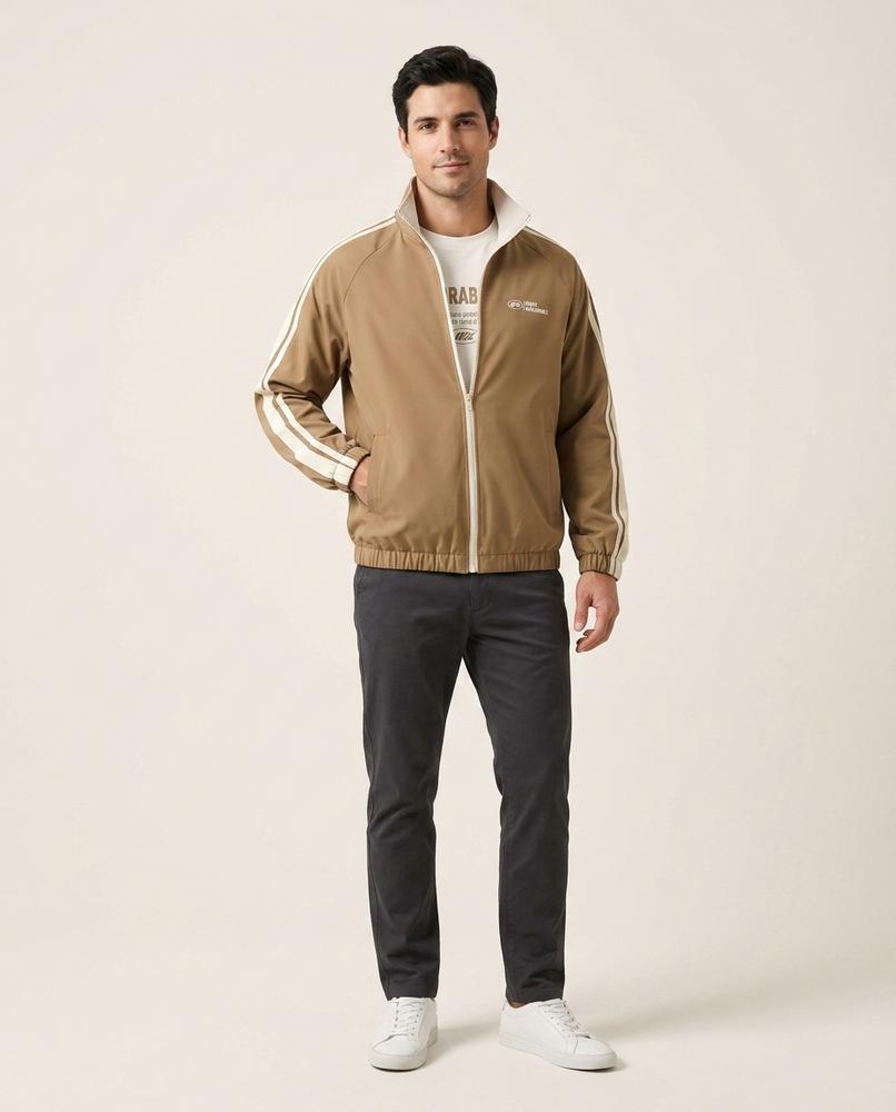 Lands Fashion - Dasan | Striped Zip-Up Jacket Men
