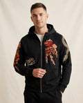 Lands Fashion - Leran | Zip-Up Embroidered Hoodie Men