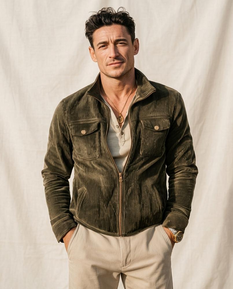 Lands Fashion - Romir | Corduroy Zip-Up Jacket Men