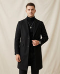 Lands Fashion - Kadar | Single-Breasted Slim-Fit Coat Men
