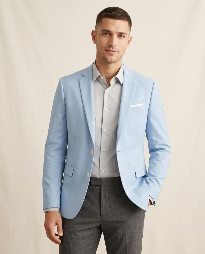 Lands Fashion - Almar | Slim-Fit Single-Button Blazer Men