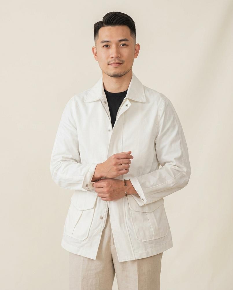 Lands Fashion - Saren | Zip-Front Drawstring Jacket Men