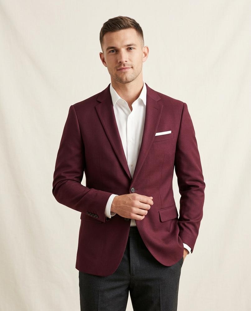 Lands Fashion - Almar | Slim-Fit Single-Button Blazer Men