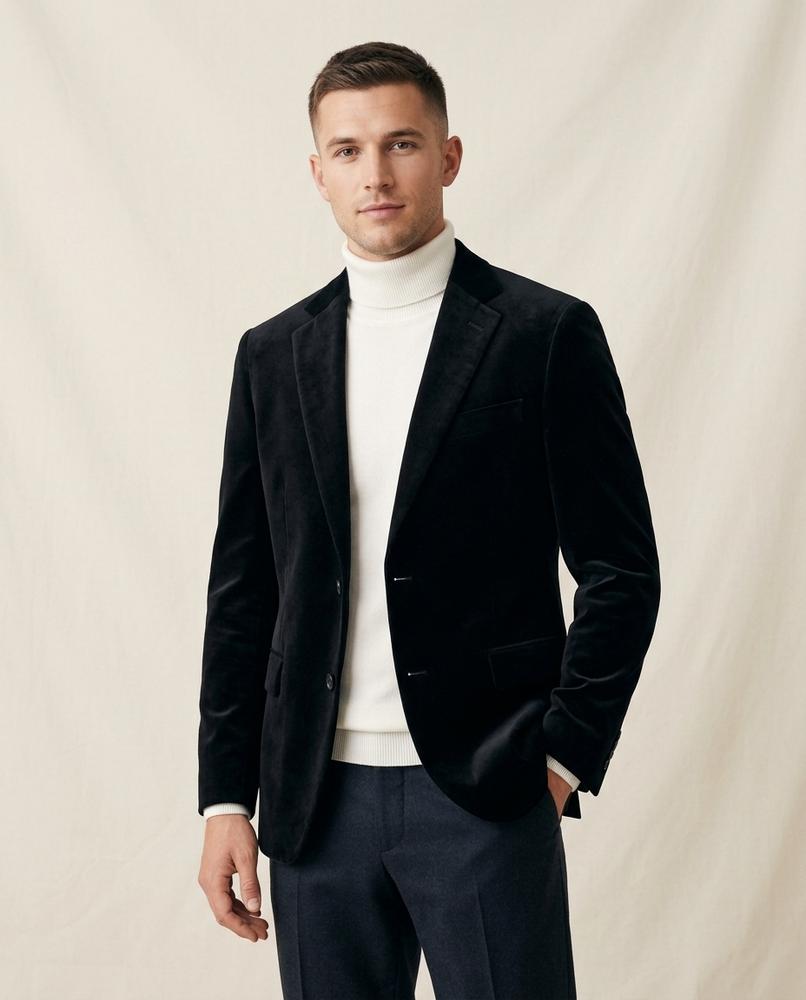Lands Fashion - Camir | Velvet Single-Breasted Blazer Men