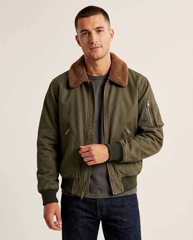 Lands Fashion - Nelar | Sherpa Collar Zip-Up Jacket Men