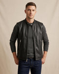 Lands Fashion - Cosel | Leather-Look Zip-Up Vest Men
