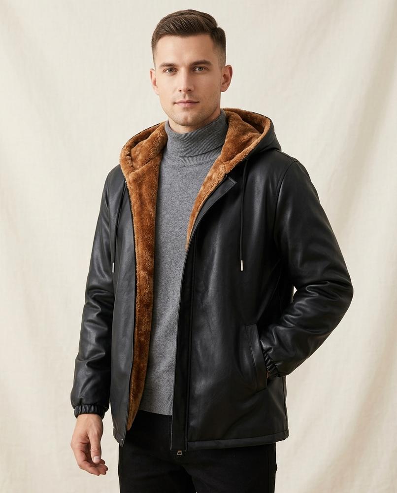 Lands Fashion - Tavar | Hooded Fleece-Lined Jacket Men