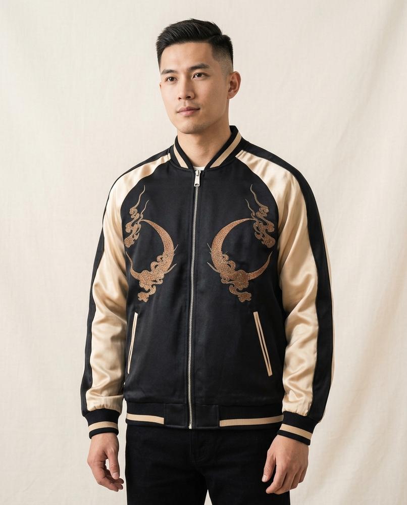 Lands Fashion - Covar | Embroidered Color-Block Jacket Unisex
