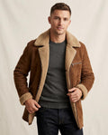 Lands Fashion - Rasen | Shearling-Lined Zip-Up Jacket Men