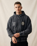 Lands Fashion - Darel | Zip-Up Washed Hoodie Unisex