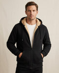 Lands Fashion - Kaver | Sherpa-Lined Zip-Up Hoodie Men