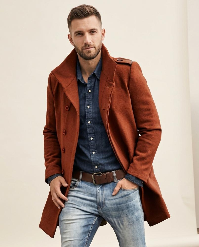 Lands Fashion - Savan | Double-Breasted Tailored Coat Men