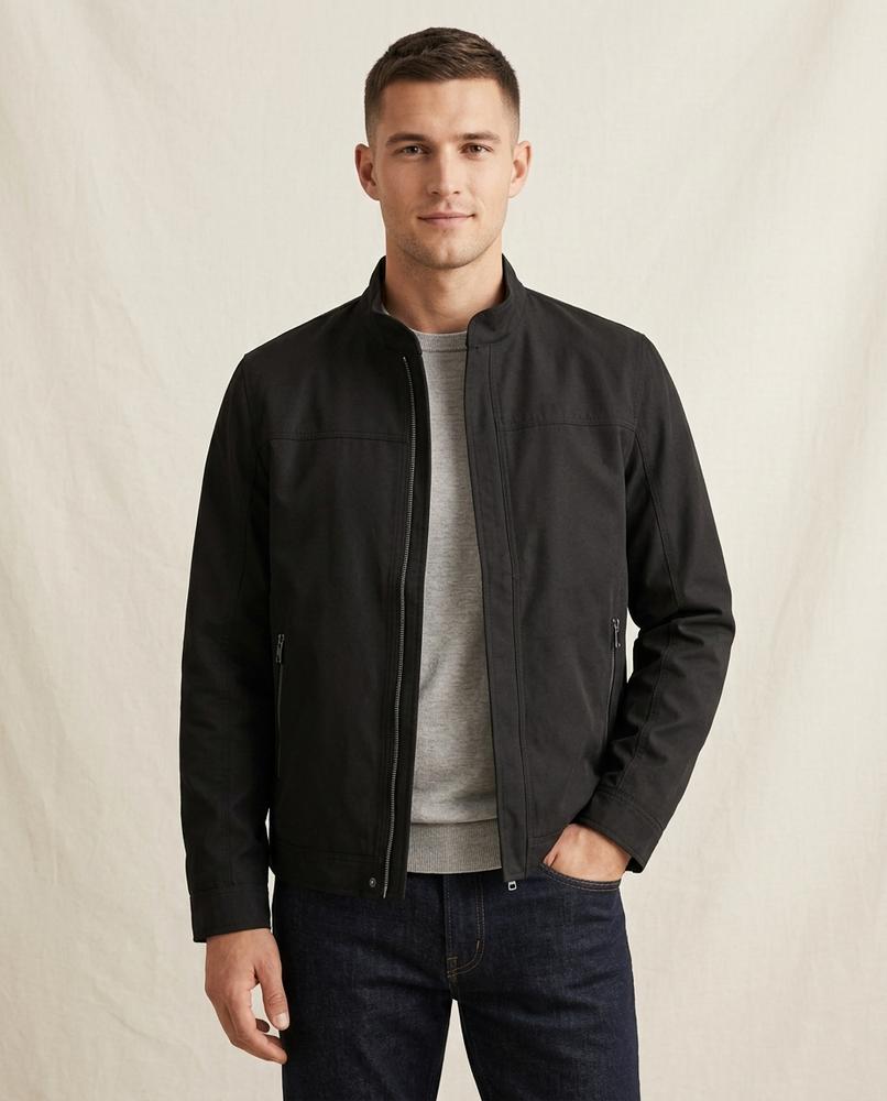 Lands Fashion - Lomor | Zip-Up Stand-Collar Jacket Men