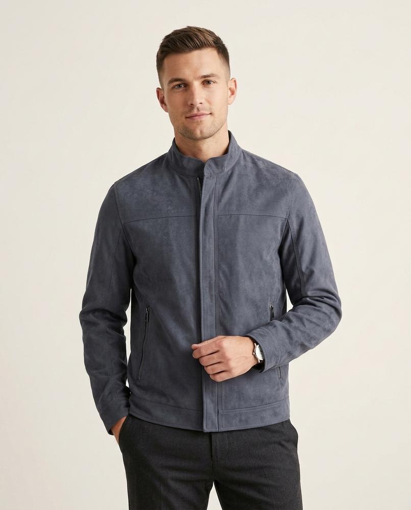 Lands Fashion - Lomor | Zip-Up Stand-Collar Jacket Men
