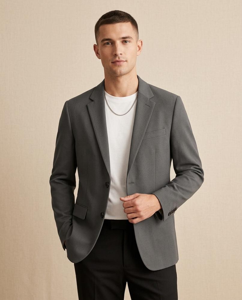 Lands Fashion - Lesen | Single-Breasted Relaxed-Fit Blazer Men
