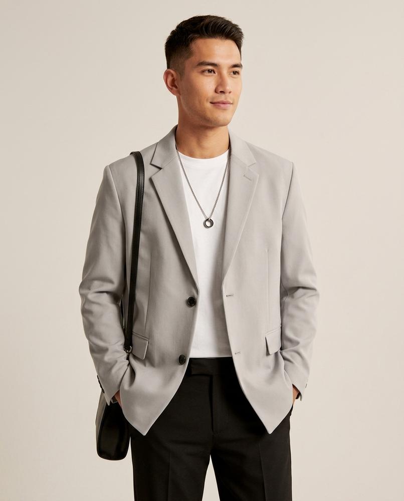 Lands Fashion - Lesen | Single-Breasted Relaxed-Fit Blazer Men