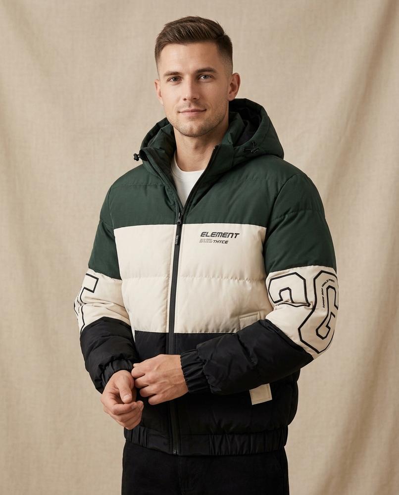 Lands Fashion - Visin | Color-Block Padded Jacket Men