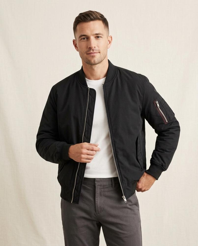 Lands Fashion - Timin | Lined Zippered Jacket Men