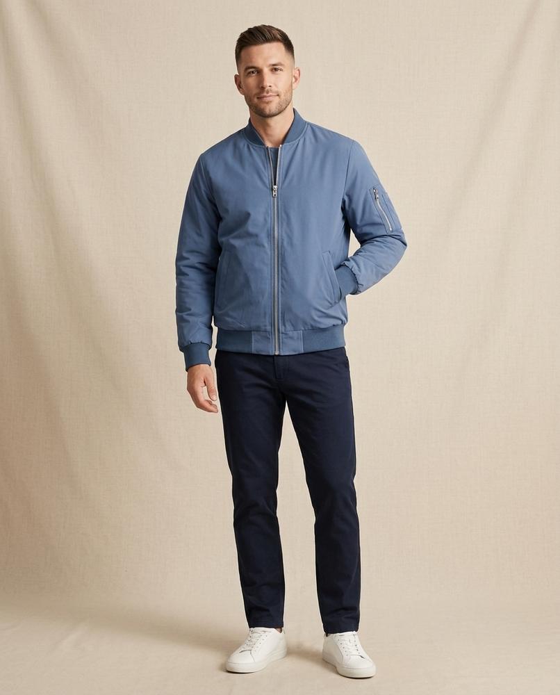 Lands Fashion - Timin | Lined Zippered Jacket Men