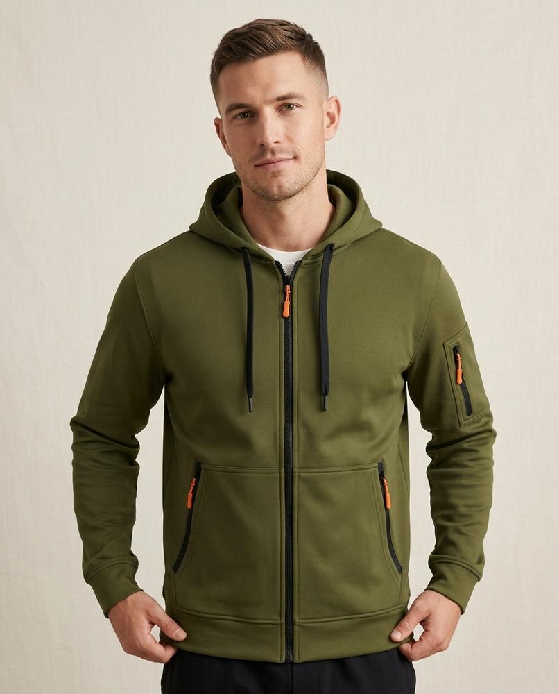 Lands Fashion - Sesil | Zip-Up Lined Hoodie Men