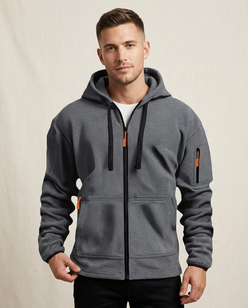 Lands Fashion - Sesil | Zip-Up Lined Hoodie Men