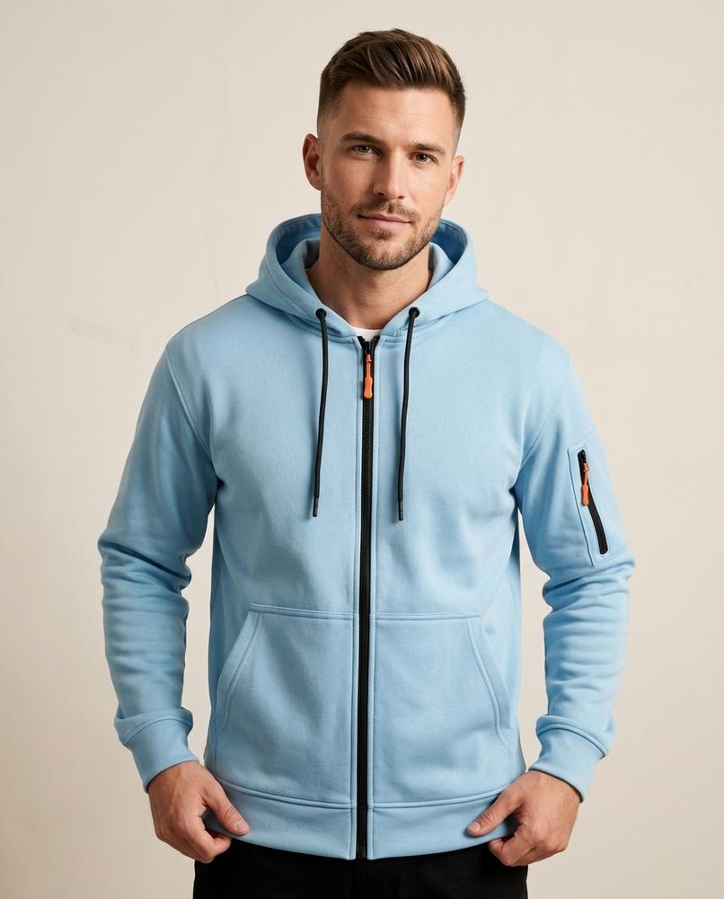 Lands Fashion - Sesil | Zip-Up Lined Hoodie Men