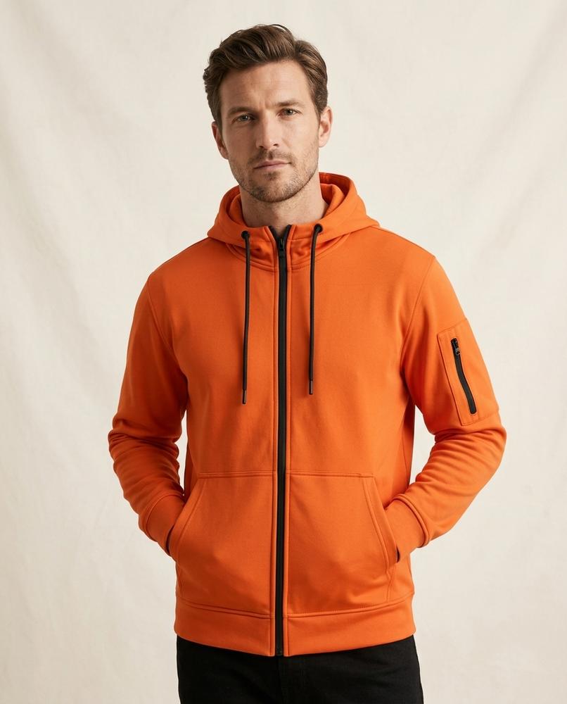 Lands Fashion - Sesil | Zip-Up Lined Hoodie Men