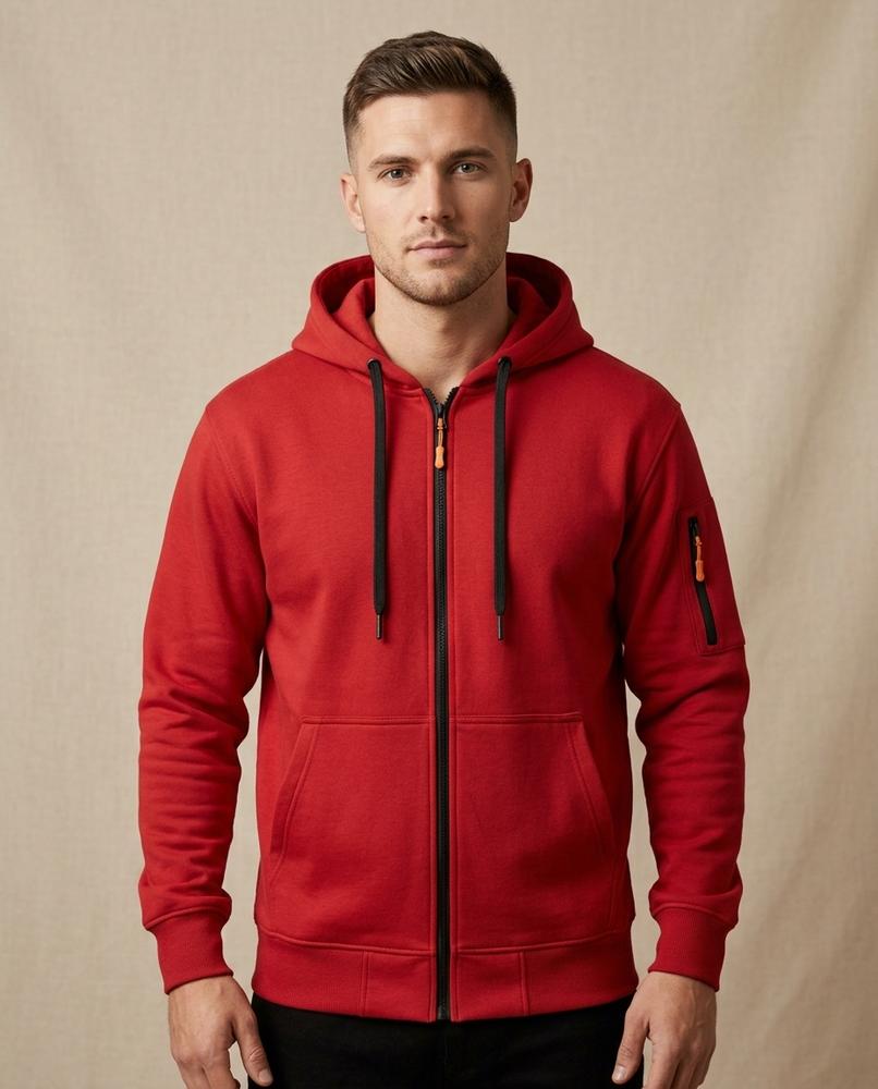 Lands Fashion - Sesil | Zip-Up Lined Hoodie Men