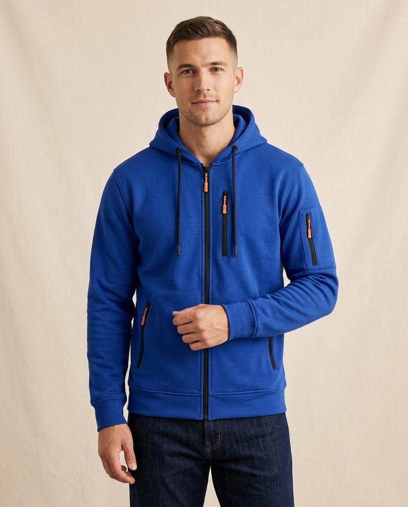 Lands Fashion - Sesil | Zip-Up Lined Hoodie Men