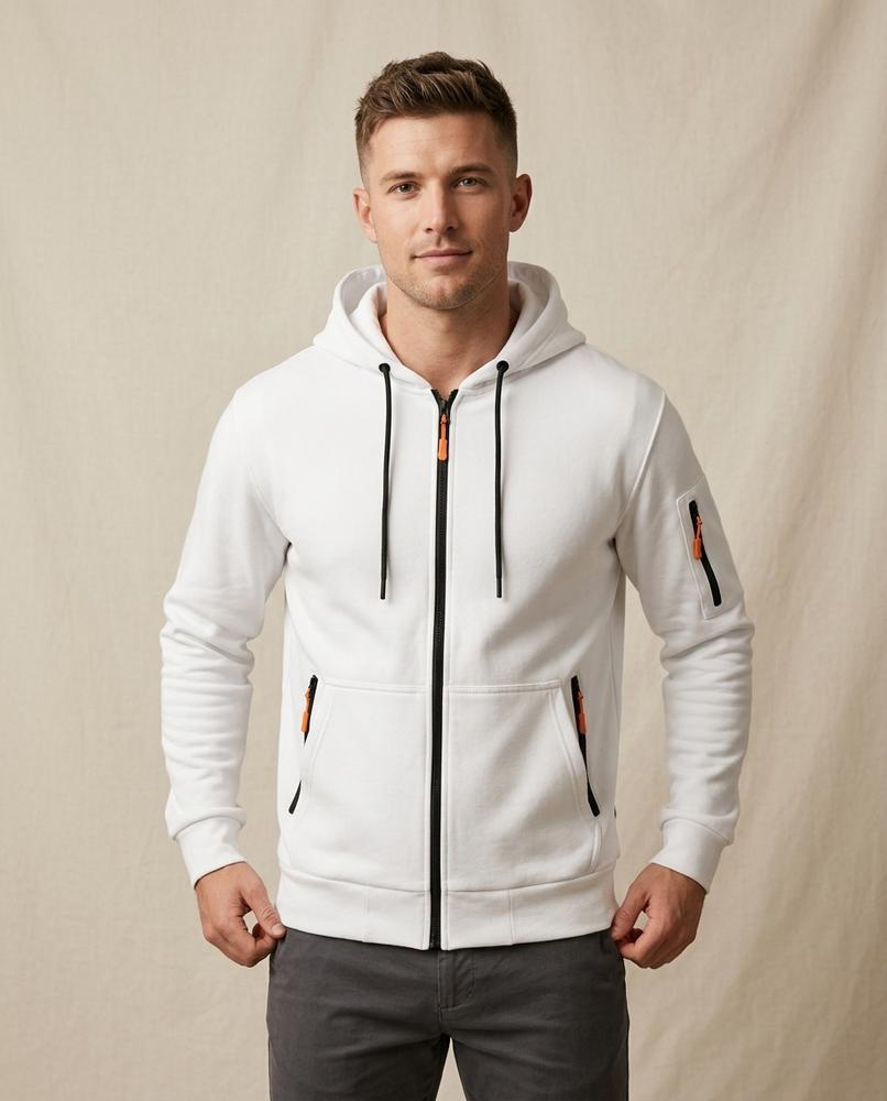 Lands Fashion - Sesil | Zip-Up Lined Hoodie Men